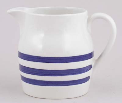 Jug or Pitcher Hooped Churn Dark Blue
